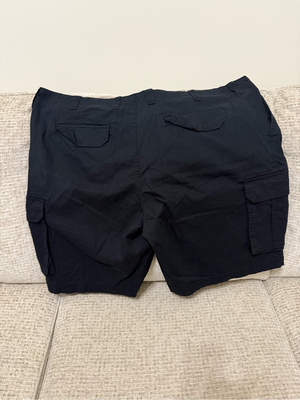 Men's Black Cargo Shorts with Utility Pockets